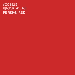 #CC292B - Persian Red Color Image